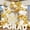 Gold White, variant on Navy Blue White Gold Balloon Arch Kit, 2026 Graduation Decorations, 130Pcs Blue Gold White Balloons with Foil Star Confetti Balloons for College High School Graduation Decorations Class of 2026