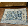 thumbnail image 5 of LR Home Botanical Woven Indoor/Outdoor Area Rug, Blue, 2 ft. x 4 ft., 5 of 11