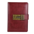 thumbnail image 2 of Labymos Vintage A7 Pocket Notebooks Journals Planner Agenda Diary Book with Password Lock Office Supplies, 2 of 8
