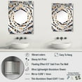 thumbnail image 4 of Designart "Greek Tiles in Yellow and Blue II" Abstract Tile Oversized Wall Mirror - Modern Abstract Office Mirror Wall Decor - Multiple Color Options, 4 of 6