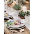 thumbnail image 5 of Watercolors Tulips Cloth Napkins Set of 6 Reusable Dinner Napkins, Spring Butterflies Flowers Leaves Plants Cocktail Napkin Washable Table Napkins for Wedding/Holiday Party/Baby Shower 20"x20", 5 of 7