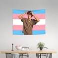 thumbnail image 2 of Malachi Barton Tapestry New 2025 Actor Poster Malachi Celebrity Tapestry Barton For Living Room Bedroom Wall Hanging For Friends Pink Gift, 2 of 6