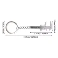 thumbnail image 2 of Miniregla De 8 Piezas De Llavero Con Pinza Vernier LingWen 9024715152701, 2 of 5