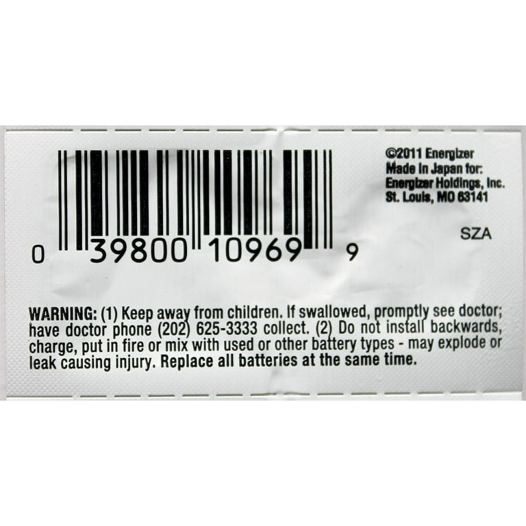 Pack of 5 Energizer 1.55V Silver Oxide Coin Cell Batteries Batteries  386-301TZ - Walmart.com