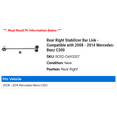 thumbnail image 2 of Rear Right Stabilizer Bar Link - Compatible with 2008 - 2014 Mercedes-Benz C300 2009 2010 2011 2012 2013, 2 of 2
