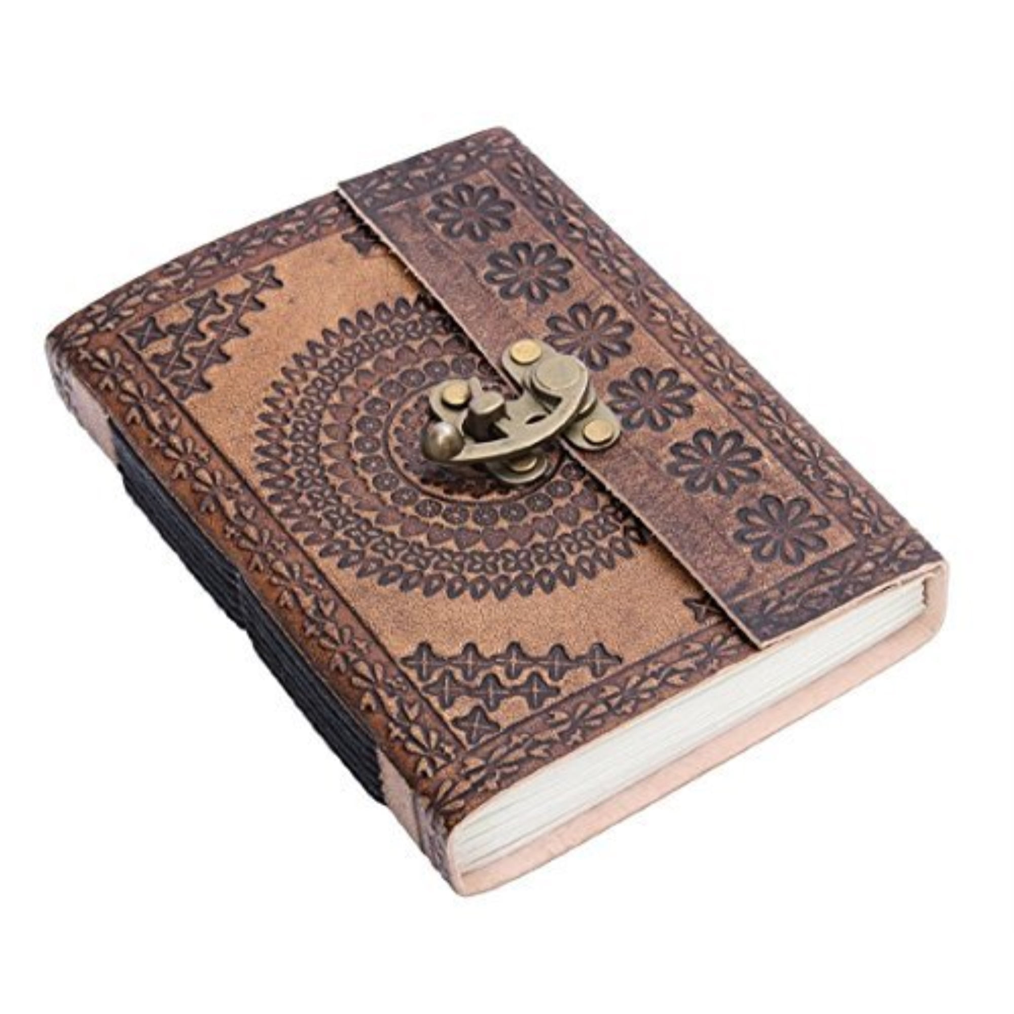 Refillable Leather Journal Travel Notebook Diary Business Notepad Card I5K7 