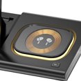 thumbnail image 1 of Cargador inalámbrico 3 en 1 para iPhone Apple Watch Audífonos Carga rápida (Negro) Tmvgtek Para estrenar, 1 of 9