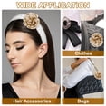 thumbnail image 7 of Uxcell Silk Satin Flower Brooch Pin Large Peony Floral Lapel Pin for Women Khaki, 7 of 7