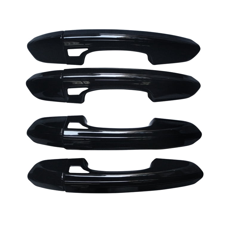 4-Piece Black Door Handle Cover Set – Fits Ford Fusion 2013-2020 & Edge 2015-2021, ABS Plastic