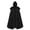 Black, variant on Lightweight Mens Trench Coat Hooded Long Cape For Men Elegant Historical Black XXL