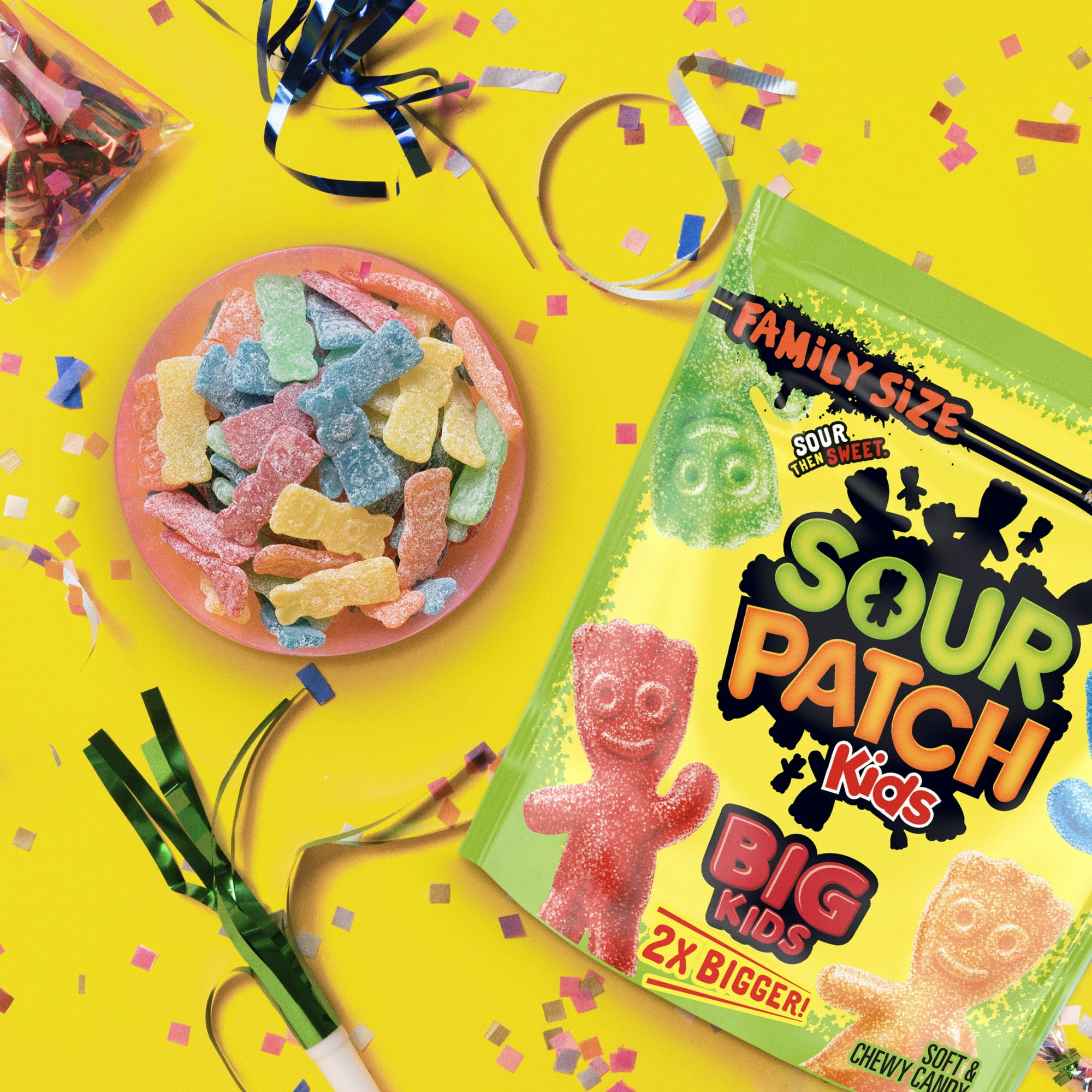 SOUR PATCH KIDS Big Kids Soft & Chewy Candy, Family Size, Bulk Candy, 1.7 lb