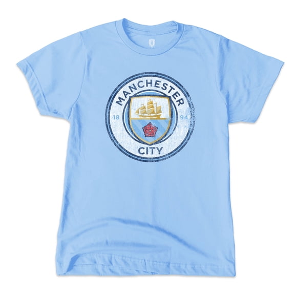 Youth 1863FC Sky Blue Manchester City Color Badge T-Shirt