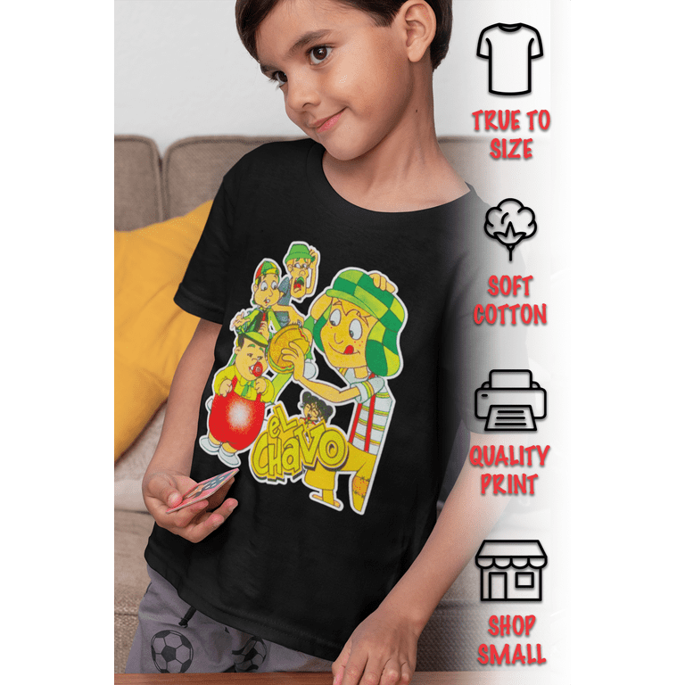Chavo del Ocho Kids Shirt Don Ramon Chilindrina Kiko Torta Chespirito Group
