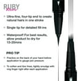 thumbnail image 6 of Ruby Kisses Go Brow Microblading Eyebrow Pen, Waterproof Eyebrow Pencil for Women, Dual-Ended Liquid Tattoo Brow Pencil With 4-Fork & Precise Brush Tip for Natural Hair-Like Strokes (Dark Brown), 6 of 11