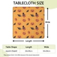 thumbnail image 2 of Halloween Themed Table Cover with Elastic Hem 34x34 Inch Square - Features Spooky Ghosts and Pumpkins Pattern for Seasonal Decor, 2 of 6