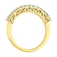 thumbnail image 2 of 1/2 Carat Natural Princess Cut Diamond Wedding Band Ring in 14K Yellow Gold (Ring Size 9.25), 2 of 4