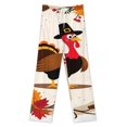 thumbnail image 3 of Autumn Happy Thanksgiving Turkey Pajamas For Women Loose Retro Night Pajama Pants Comfortable Sleepwear Bottoms Homewear, 3 of 6