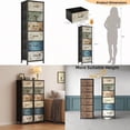 thumbnail image 1 of 6 Drawer Dresser For Bedroom Tall Dresser Chest Of Drawers Fabric Dresser For Closet Bedroom Night Stand End Table With Metal Frame Storage Tower With Fabric Bins, 1 of 4