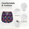thumbnail image 6 of Lsque mushroom rainbow color Skull Printed Women's Running Shorts with Liner Pockets,Elastic Quick Dry Workout Athletic Gym Yoga Shorts,Womens High Waist Shorts-X-Large, 6 of 9