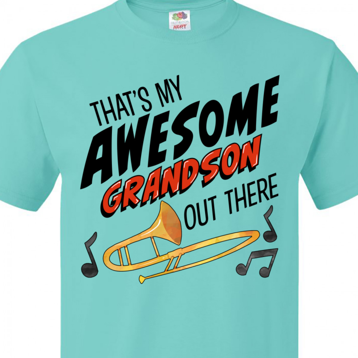 Inktastic That's My Awesome Grandson out There with Trombone T-Shirt - image 3 of 4