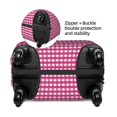 thumbnail image 4 of Bixox Washable Pink Gingham Printed Luggage Cover, Fashion Suitcase Protector Fits for Large luggage, 4 of 8