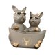 thumbnail image 2 of Cuenco de almacenamiento con forma de estatua de perro, caja de almacenamiento de dulces con forma de animal, novedad decorativa, Marrón, 2 of 9