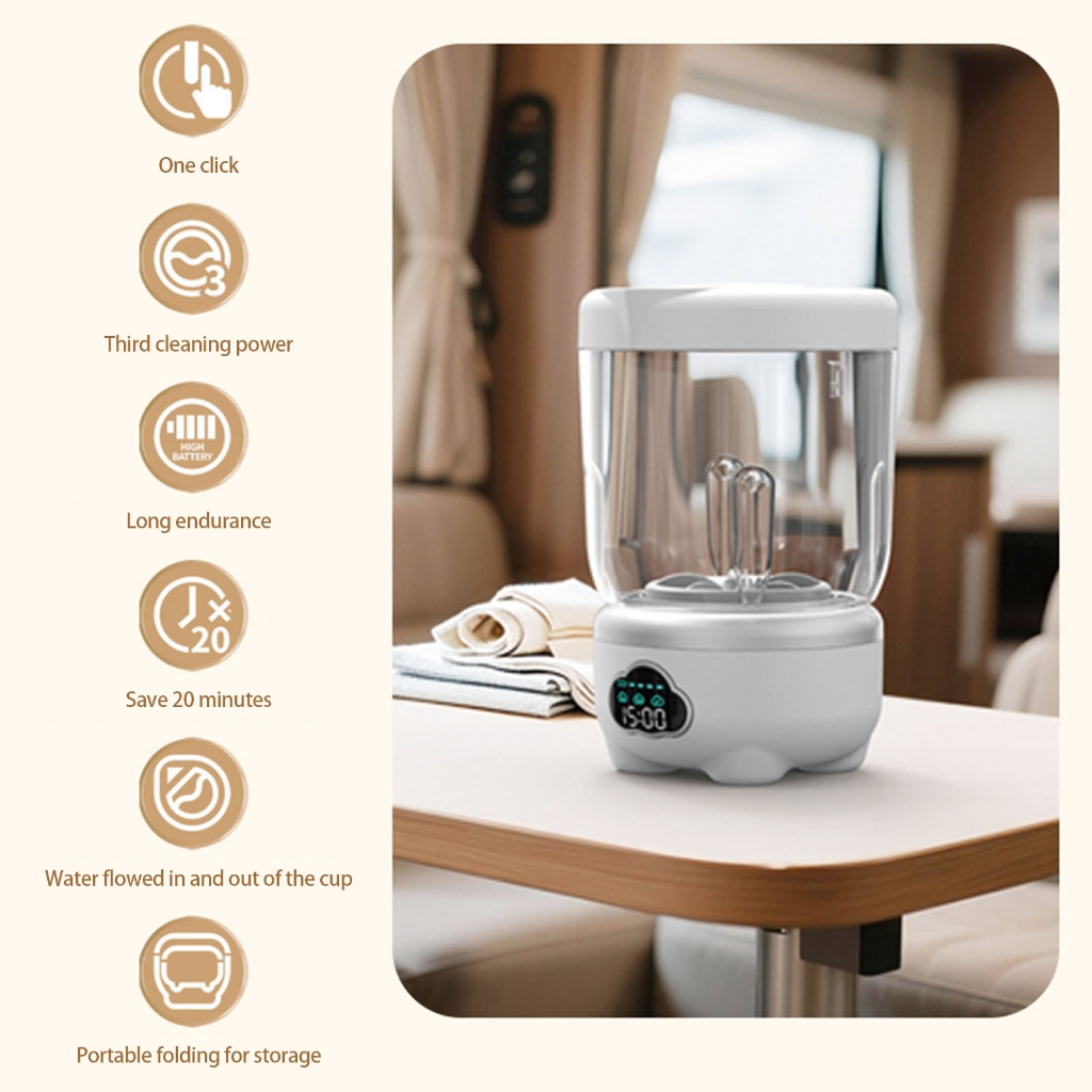 PatungKu Travel Washer Rechargeable 3000/6000mah Battery Washer Underwear Cleaner Underwear