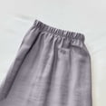 thumbnail image 5 of Mifsaly Cotton Pajama Pants Women Elastic Waist Pull-On Sleep Pant Soft Breathable Relaxed Fit Home Casual Everyday Wear Bottoms Gray,L, 5 of 5
