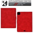 thumbnail image 3 of GSFY Case for 2024 iPad Air 11 Inch 6th Gen (M2), Slim Smart PU Leather Wallet Stand Protective Shell Auto Sleep Wake for iPad Air 11 6th/ iPad Air 10.9 4th &5th/ iPad Pro 11 (2018-2022), NP Red, 3 of 8