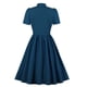 thumbnail image 5 of Vestidos Para Mujer Casual Manga Corta Cuello Redondo Color Sólido Cordón Un Solo Pecho Vestido Con Dobladillo Suelto Odeerbi  ODB145723, 5 of 5