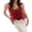 Red, variant on LMLYSoH Women Summer Mesh Camisole Casual Sequin Embroidery Sheer V-Neck Spaghetti Straps Tank Tops Sleeveless T-Shirt