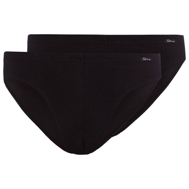 SKINY Calzoncillos para hombre 2-pack - Calzoncillos Brasil, Ropa interior, Algodón Stretch Negro S (Small)