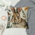 thumbnail image 2 of Qinduosi Easter Pillow Covers Inch Bunny Easter Eggs Throw Pillow Covers Spring Floral Rabbit Decorative Outdoor Pillowcases Cushion Covers for Sofa Bedroom Holiday Outdoor (Pack of, 2 of 5