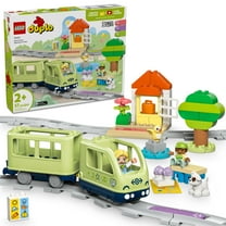 LEGO DUPLO Town Interactive Adventure Train Set - Building Toy for Toddlers, Boys and Girls, Ages 2  - Learning Train Toy Playset with Lights and Sounds - Gift for Birthdays and Holidays - 10427