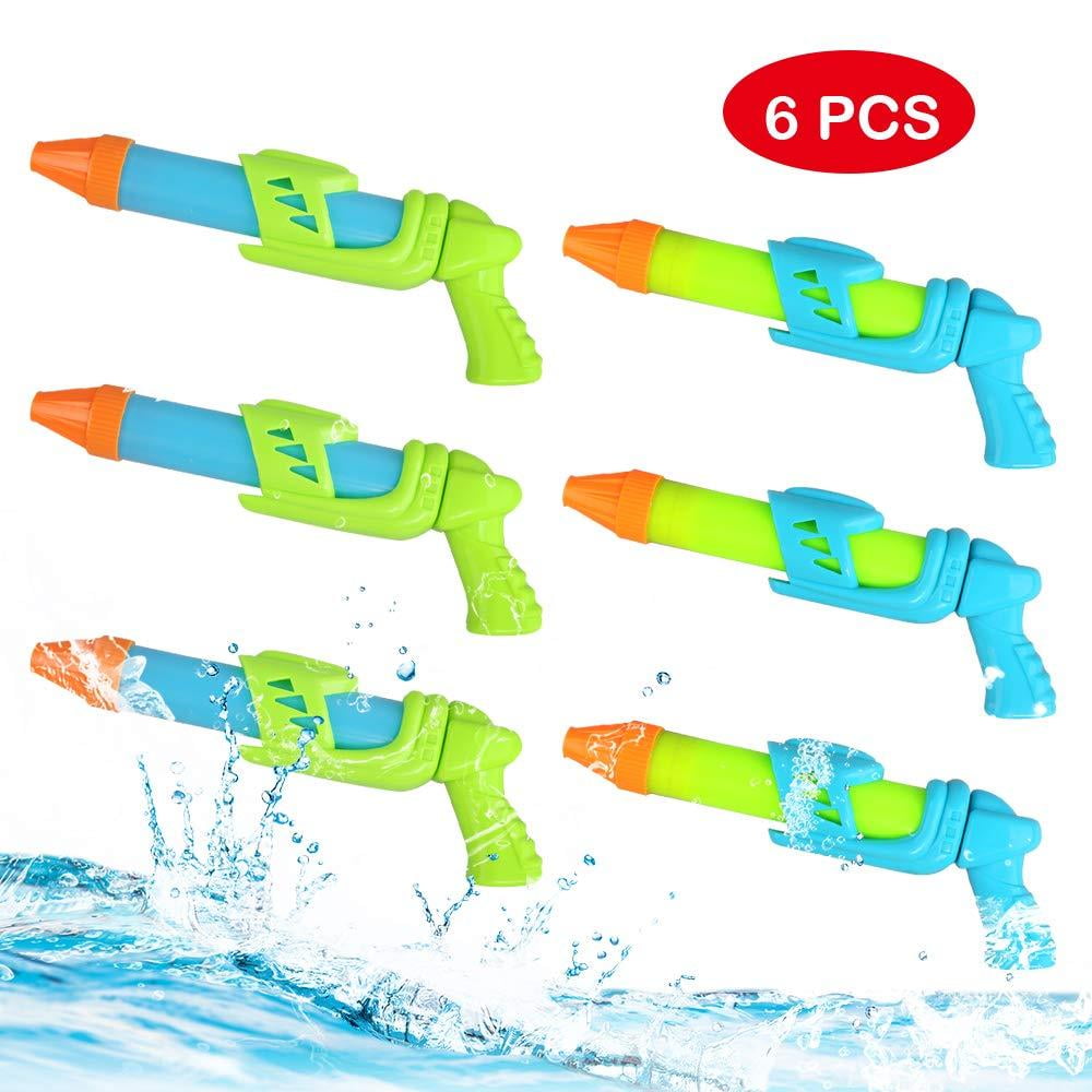 NextX 6 Pack Water Blaster, Water Guns Super Soaker, Summer Water Toys