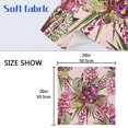 thumbnail image 6 of Iauyy Satin Napkins Set of 1- Purple-pink Floral DIY Printing Decoration Cloth Napkin- Easy Care for Home/Party, 6 of 8