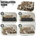 thumbnail image 6 of Xoenoiee Leopard Cow Print Recliner Sofa Covers Stretch 3 Seater Recliner Couch Covers for 3 Cushion Couch 8 Pieces Washable Reclining Sofa Slipcovers, 6 of 7