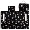 thumbnail image 5 of Pzuqiu Paw prints Quilted Golf Cart Seat Covers Keep Seat Clean Golf Cart Seat Cover Cushion Protector, Wear-resistant Foldable Golf Cart Front Seat Cover, 5 of 9