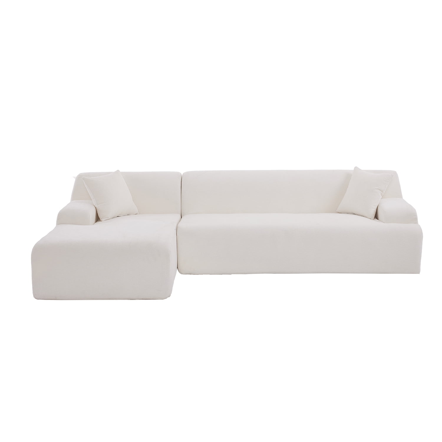 Kadyn Modern Large L-Shape Modular Sectional Sofa, Sofa Couch for Living Room, Bedroom, Salon, 2 Piece Free Combination, Beige