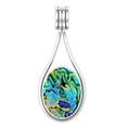 thumbnail image 2 of Natural Abalone Shell Pendant 925 Sterling Silver Handmade Jewelry, 2 of 8
