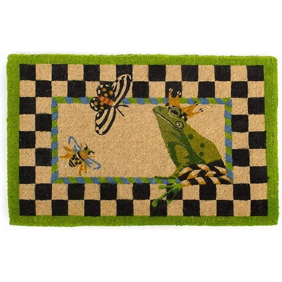 Frog Entrance Mat, Outdoor Welcome Mat, Front-Door Mat Door Mat for Front Door Home Entrance Rugs Farmhouse Home Kitchen Decoration Floor Front Door Mat, 24 x 16 Inch