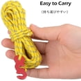 thumbnail image 5 of Reflective Tent Rope 4m Nylon Rope Twine with Tensioner for Camping Tent Tarp Hiking Awning, 5 of 5