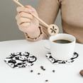 thumbnail image 6 of Balery 6 Pcs Seamless Pattern Cute Pandaleather Coasters Set, Drink Table Cup Coasters For Living Room Kitchen Coffee Decor, 6 of 9