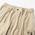 thumbnail image 5 of Ceisia Men Multi Pocket Zip Detail Drawstring Waist Casual Cotton Cargo Shorts Khaki XXL Gift, 5 of 9