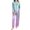Pink, variant on MEICHEN Pajamas for Women Set Satin Pajama Set for Women Button Down Long Sleeve Sleepwear Sets Nightwear 2 Piece Women's Sleepwear