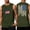 Army Green, variant on Men's 250 Anniversary USA Tank Tops Big and Tall American Flag Sleeveless Shirt Muscle Graphic Tank Tops Stylish Parade Tee,Blue S