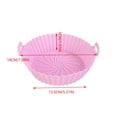 thumbnail image 3 of Taicans Air Fryer Silicone Liners,Air Fryer Silicone Liners Pot,Reusable Oven Microwave Accessories,Replacement of Flammable Parchment Paper,Baking Tray Oven Accessories 5.3 x 7.1 x 2 In Pink, 3 of 9
