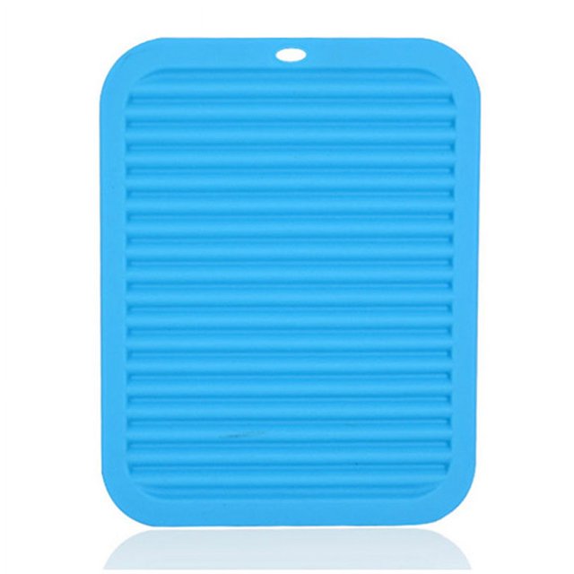 Alfombrilla de silicona para filtro de agua, alfombrilla para secar arena, alfombrilla para olla, alfombrilla aislante para cocina de inducción con patrón de ondas grandes, posavasos para mesa de