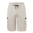 thumbnail image 6 of Caqnni Relaxed Fit Mens Casual Shorts Classic Casual for Work and Leisure (Z06-White,M), 6 of 8