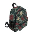 thumbnail image 2 of FORMRS School Backpack with Front Zippered Pocket 12" Student Travel Daypack, Christmas Holly Leaves, 2 of 6